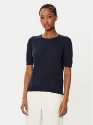 Weekend Max Mara Sweter Zibetto 2515361041 Granatowy Regular Fit. Niebieskie swetry klasyczne damskie Weekend Max Mara, xs, z bawełny, bez kołnierzyka. Za 469.99 zł.