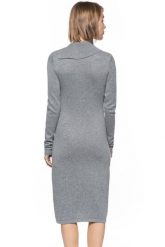 DAMSKA SUKIENKA TOM TAILOR LOVELY KNIT DRESS. Szare sukienki damskie Tom Tailor, bez wzorów, z dzianiny, eleganckie, bez ramiączek. W wyprzedaży za 59.99 zł.