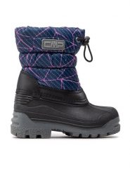 CMP Śniegowce Sneewy 3Q71294 Granatowy. Niebieskie buty zimowe chłopięce CMP, z materiału, bez zapięcia. Za 179.99 zł.