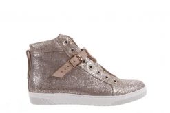 Trampki Bayla-156 4079 Diamonds Grey Buewax Coco, Złoto, Skóra naturalna - 39. Żółte trampki damskie Bayla, bez wzorów, ze skóry, przed kolano, bez zapięcia. W wyprzedaży za 89.10 zł.