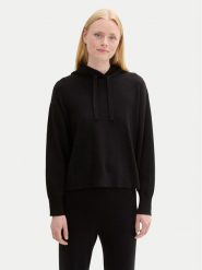 Tom Tailor Denim Sweter 1043338 Czarny Relaxed Fit. Czarne swetry klasyczne damskie TOM TAILOR DENIM, s, z denimu, bez kołnierzyka. W wyprzedaży za 109.99 zł.