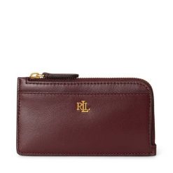 Portfel LAUREN RALPH LAUREN. Czerwone portfele damskie Lauren Ralph Lauren, bez wzorów. Za 489.99 zł.