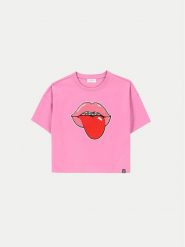 Coccodrillo T-Shirt ZC4143202MGJ Różowy Relaxed Fit. Czerwone koszulki i t-shirty dziewczęce COCCODRILLO, bez wzorów, z bawełny, bez kołnierzyka, bez ramiączek. Za 39.90 zł.