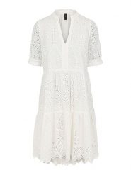 Y.A.S Sukienka "Holi" w kolorze białym rozmiar: XL. Białe sukienki damskie Y.A.S., bez wzorów, z bawełny, bez ramiączek. Za 195.06 zł.