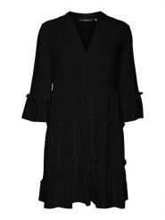 Vero Moda Sukienka w kolorze czarnym rozmiar: XS. Czarne sukienki damskie Vero Moda, bez wzorów, z wiskozy, bez ramiączek. Za 61.60 zł.