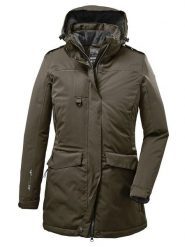 Killtec Parka funkcyjna "Ostfold" w kolorze khaki rozmiar: 42. Brązowe parki damskie Killtec, m, bez kaptura. Za 325.03 zł.