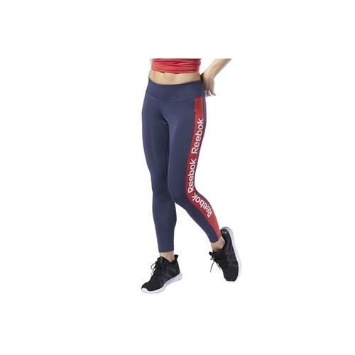 Legginsy treningowe damskie Reebok Linear Logo. Szare legginsy damskie Reebok, m, bez wzorów. Za 78.34 zł.