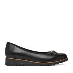 Baleriny Go Soft. Czarne balerinki damskie GO SOFT, bez wzorów. Za 199.99 zł.