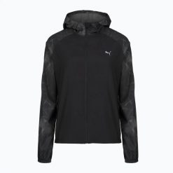Kurtka do biegania damska PUMA Run AOP Favorite Woven. Czarne kurtki damskie Puma, m, bez wzorów, z materiału, bez kaptura. Za 179.99 zł.