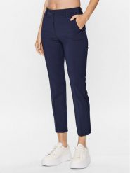 Weekend Max Mara Spodnie materiałowe Canon 2351361739 Granatowy Regular Fit. Niebieskie spodnie materiałowe damskie Weekend Max Mara, bez wzorów, z materiału. Za 1,169.00 zł.