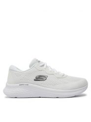 Skechers Sneakersy Perfect Time 149991/WBK Biały. Białe obuwie sportowe damskie Skechers, z materiału, bez zapięcia. Za 259.99 zł.