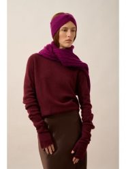 Just Cashmere Kaszmirowy sweter "Lexini" w kolorze bordowym rozmiar: L. Czerwone swetry klasyczne damskie Just Cashmere, l, z kaszmiru, bez kołnierzyka. Za 413.99 zł.