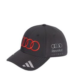 Czapka Audi Revolut F1 Team Gabriel Bortoleto. Czarne czapki z daszkiem damskie Adidas, bez wzorów, z materiału. Za 239.00 zł.