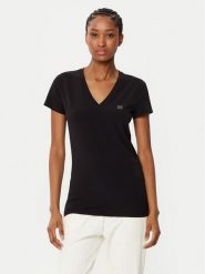 Armani Exchange T-Shirt XW000105 AF11929 UC001 Czarny Slim Fit. Czarne t-shirty damskie Armani Exchange, s, bez wzorów, z bawełny, bez kołnierzyka. Za 159.99 zł.