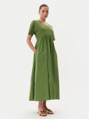 Weekend Max Mara Sukienka codzienna Brozno 2515621082 Zielony Relaxed Fit. Zielone sukienki damskie Weekend Max Mara, bez wzorów, z bawełny, bez ramiączek. Za 1,219.00 zł.