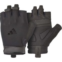 Rękawice treningowe Essential. Czarne rękawiczki damskie Adidas, bez wzorów. Za 90.99 zł.