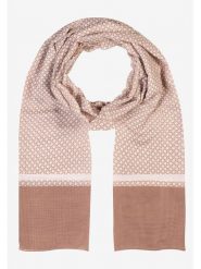 More & More Szal-koło w kolorze biało-jasnobrązowym rozmiar: onesize. Brązowe szaliki damskie More & More, bez wzorów, z materiału. Za 41.30 zł.