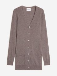 Perfect Cashmere Kaszmirowy kardigan "Pearl" w kolorze szarobrązowym rozmiar: S. Brązowe kardigany damskie Perfect Cashmere, s, bez wzorów, z kaszmiru. Za 413.99 zł.