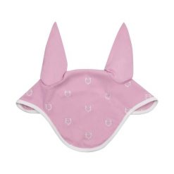Biała linia czapka z technicznego materiału z wieloma logotypami. Czerwone czapki damskie EQUESTRO, bez wzorów, z poliamidu. Za 66.90 zł.