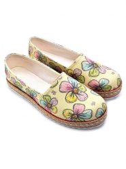 Goby Espadryle w kolorze jasnożółtym ze wzorem rozmiar: 39. Żółte espadryle damskie Goby, bez wzorów, bez obcasa. Za 176.50 zł.