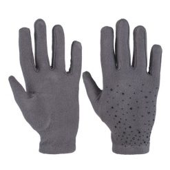 Szare Rękawiczki Glamour Damskie Moraj. Szare rękawiczki damskie Moraj, bez wzorów, z materiału. Za 34.99 zł.