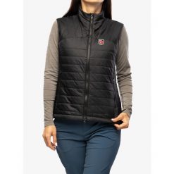 Kamizelka ocieplana damska Fjallraven Expedition X-Latt Vest. Czarne kamizelki damskie Fjällräven, l, bez wzorów, bez kaptura. Za 576.99 zł.