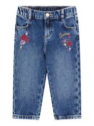 Guess Jeansy K6YA06 D1156 Niebieski Regular Fit. Niebieskie jeansy dziewczęce Guess, z aplikacjami, z bawełny. Za 194.99 zł.