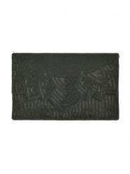 BLE Kopertówka w kolorze czarnym - 26 x 17 x 3 cm rozmiar: onesize. Czarne torebki wieczorowe damskie BLE, bez wzorów, z bawełny, bez dodatków. Za 82.95 zł.