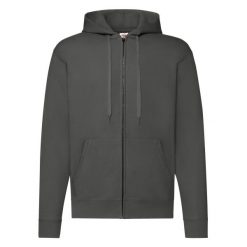 Klasyczna Kurtka Z Kapturem Dla Dorosłych Unisex. Szare kurtki damskie Fruit of the Loom, s, bez wzorów, z kapturem. Za 135.99 zł.