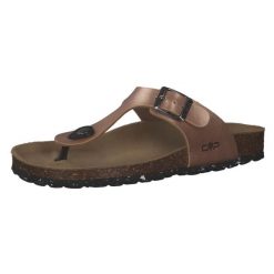 Klapki damskie CMP ECO MYMOSA. Czarne klapki damskie CMP, bez wzorów, bez obcasa, bez zapięcia. W wyprzedaży za 139.99 zł.