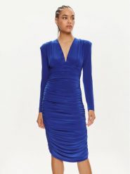 NORMA KAMALI Sukienka koktajlowa KK1243PLD21805 Niebieski Slim Fit. Niebieskie sukienki damskie Norma Kamali, bez wzorów, z syntetyku, wizytowe, bez ramiączek. Za 2,039.00 zł.