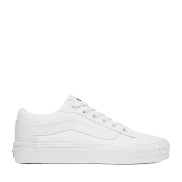 Tenisówki Vans. Białe trampki damskie Vans, bez wzorów, bez zapięcia. Za 169.99 zł.