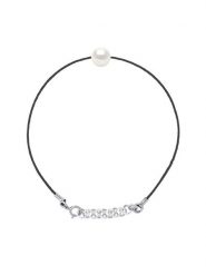 ATELIERS SAINT GERMAIN Bransoletka z perłą rozmiar: onesize. Białe bransoletki damskie ATELIERS SAINT GERMAIN, srebrne. Za 173.99 zł.