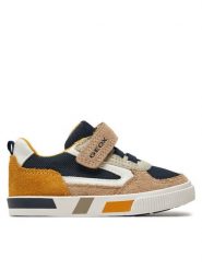 Geox Sneakersy B Kilwi Boy B45A7B 02214 C6659 M Brązowy. Brązowe buty sportowe chłopięce Geox, ze skóry, bez zapięcia. Za 149.99 zł.