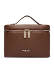 Nine West Kosmetyczka CEO-NW-W1-034-AW26 Brązowy. Brązowe kosmetyczki damskie Nine West, bez wzorów, ze skóry. Za 99.99 zł.