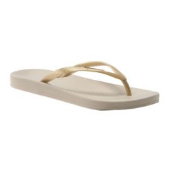 Japonki plażowe damskie Ipanema Anatomic Tan FEM. Żółte klapki damskie Ipanema, bez wzorów, z gumy, bez obcasa, na płaskiej podeszwie, bez zapięcia. Za 141.00 zł.