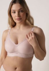 Jasnoróżowy Usztywniany Biustonosz Bezszwowy Bez Fiszbin Pretiona. Czerwone biustonosze Born2be, bez wzorów. Za 29.99 zł.