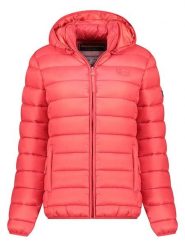 Geographical Norway Kurtka pikowana "Atichoko" w kolorze czerwonym rozmiar: L. Czerwone kurtki damskie Geographical Norway, l, bez wzorów, bez kaptura. Za 172.89 zł.