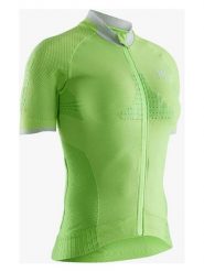 X-Bionic Koszulka kolarska w kolorze zielonym rozmiar: M. Zielone koszulki damskie X BIONIC, m, bez wzorów, z materiału, bez kołnierzyka, bez ramiączek. Za 341.95 zł.
