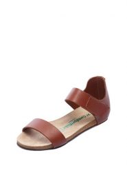 Comfortfusse Skórzane sandały w kolorze jasnobrązowym rozmiar: 36. Brązowe sandały damskie Comfortfüße, bez wzorów, z otwartym noskiem, bez obcasa, bez zapięcia. Za 252.99 zł.