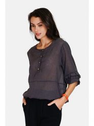 Le Jardin du Lin Lniana bluzka w kolorze czarnym rozmiar: 34. Czarne bluzki damskie Le jardin du lin, bez wzorów, ze lnu, klasyczne, bez kołnierzyka, bez ramiączek. Za 78.28 zł.