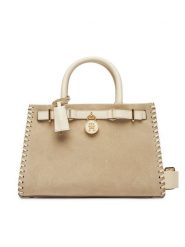 Tommy Hilfiger Torebka American Icon Mini Tote Su AW0AW17469 Beżowy. Brązowe torebki klasyczne damskie Tommy Hilfiger, ze skóry, bez dodatków. Za 1,209.00 zł.