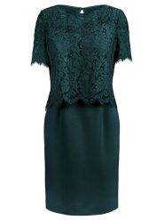 APART Sukienka w kolorze ciemnozielonym rozmiar: 40. Zielone sukienki damskie Apart, bez wzorów, z koronki, bez ramiączek. Za 233.33 zł.