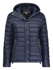 Geographical Norway Kurtka pikowana "Bubulle" w kolorze granatowym rozmiar: XXL. Niebieskie kurtki damskie Geographical Norway, xxl, bez wzorów, bez kaptura. Za 136.78 zł.