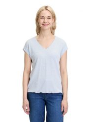 BETTY & CO Koszulka w kolorze błękitnym rozmiar: XXL. Niebieskie bluzki damskie Betty & Co, xxl, bez wzorów, bez kołnierzyka, bez ramiączek. Za 42.95 zł.