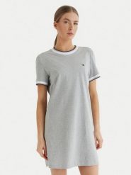 Calvin Klein Jeans Sukienka codzienna LV047F248G Szary Relaxed Fit. Szare sukienki damskie Calvin Klein Jeans, bez wzorów, z bawełny, bez ramiączek. Za 369.99 zł.