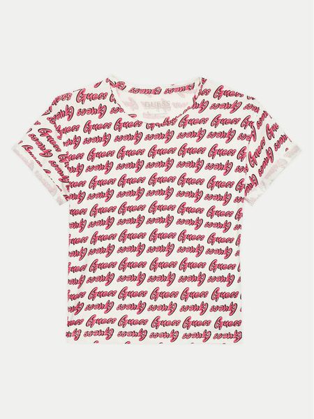 Guess T-Shirt J4YI11 K6YW4 Kolorowy Regular Fit. Koszulki i t-shirty dziewczęce Guess, z aplikacjami, z bawełny, bez kołnierzyka, bez ramiączek. Za 59.99 zł.
