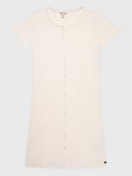 Guess Sukienka codzienna J2RK81 R9UO1 Beżowy Slim Fit. Brązowe sukienki dziewczęce Guess, z aplikacjami, z syntetyku, bez ramiączek, proste. Za 239.99 zł.