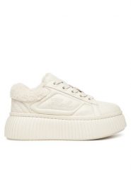 KARL LAGERFELD Sneakersy Kreeper Lo KL42312A Écru. Obuwie sportowe damskie KARL LAGERFELD, ze skóry, bez zapięcia. Za 649.99 zł.