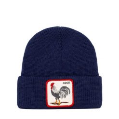 Czapka Beanie Morning Call Niebieski - 107-0058-NVY. Niebieskie czapki damskie Goorin Bros, bez wzorów, z wełny. Za 277.15 zł.